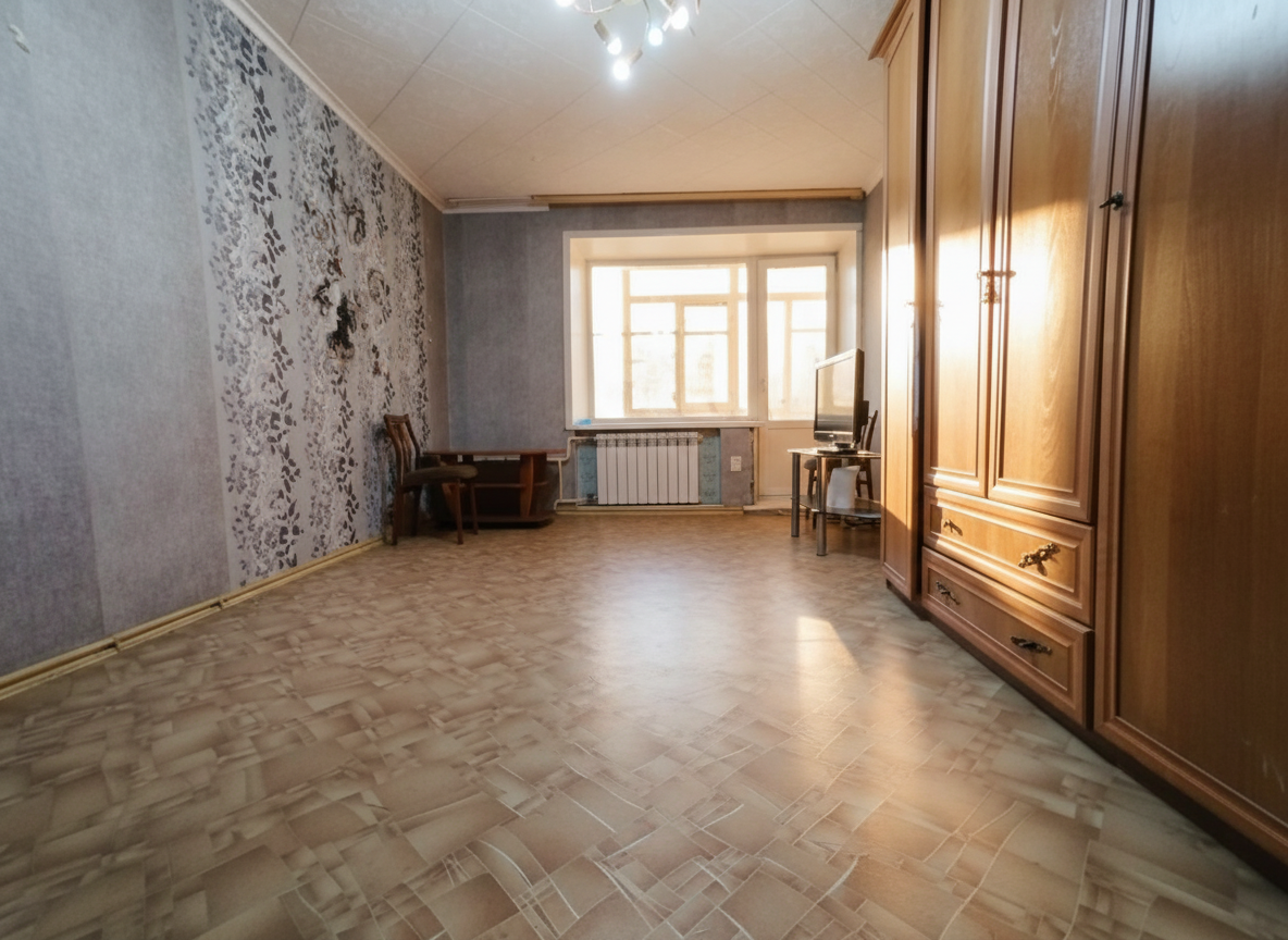 Продается 1 комнатная квартира в кирпичном доме, Состояние нормальное, стены выровнены, балкон остеклен.

Квартира освобождена, документы готовы, обременений и долгов нет,1 взрослый собственник.